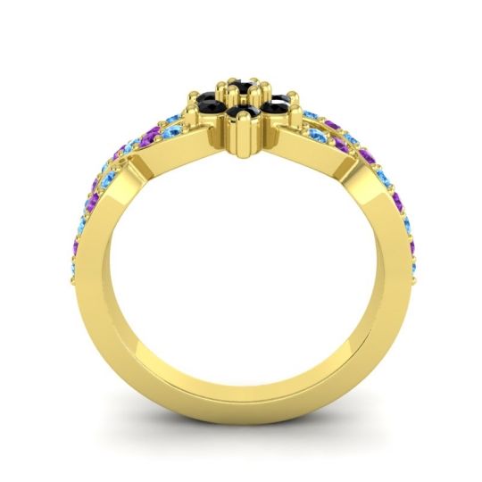 Simple Floral Pave Nalini Ring