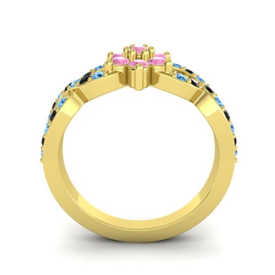 Simple Floral Pave Nalini Ring