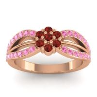 Simple Floral Pave Kalikda Ring