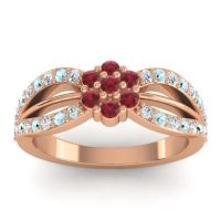 Simple Floral Pave Kalikda Ring