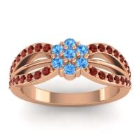 Simple Floral Pave Kalikda Ring