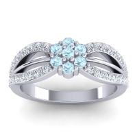 Simple Floral Pave Kalikda Ring