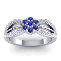 Simple Floral Pave Kalikda Ring