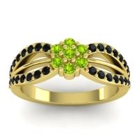 Simple Floral Pave Kalikda Ring