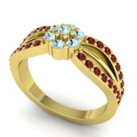 Simple Floral Pave Kalikda Ring