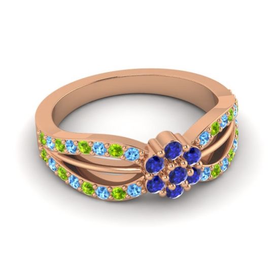 Simple Floral Pave Kalikda Ring