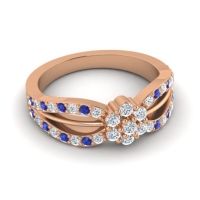 Simple Floral Pave Kalikda Ring