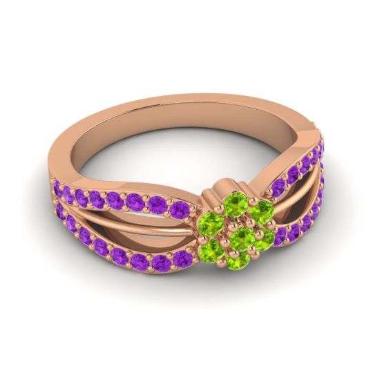 Simple Floral Pave Kalikda Ring