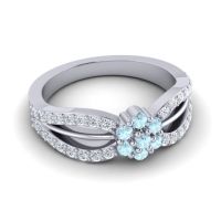 Simple Floral Pave Kalikda Ring