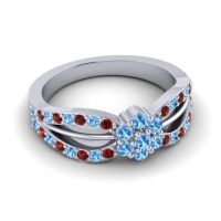 Simple Floral Pave Kalikda Ring