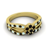 Simple Floral Pave Kalikda Ring