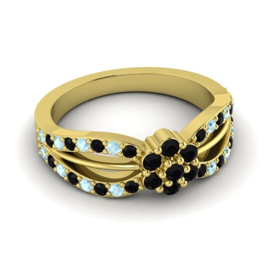 Simple Floral Pave Kalikda Ring
