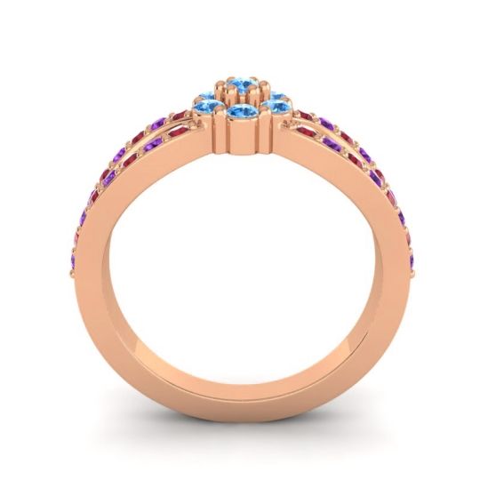 Simple Floral Pave Kalikda Ring