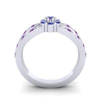 Simple Floral Pave Kalikda Ring