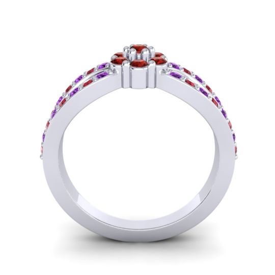 Simple Floral Pave Kalikda Ring