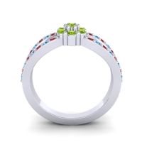 Simple Floral Pave Kalikda Ring