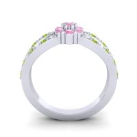 Simple Floral Pave Kalikda Ring