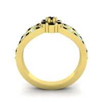 Simple Floral Pave Kalikda Ring