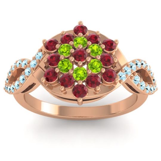 Simple Floral Pave Vikasati Ring