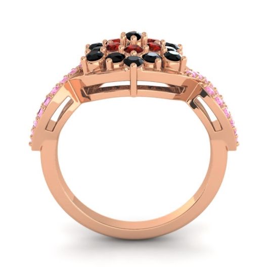 Simple Floral Pave Vikasati Ring