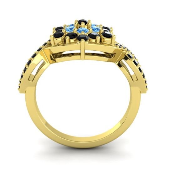 Simple Floral Pave Vikasati Ring