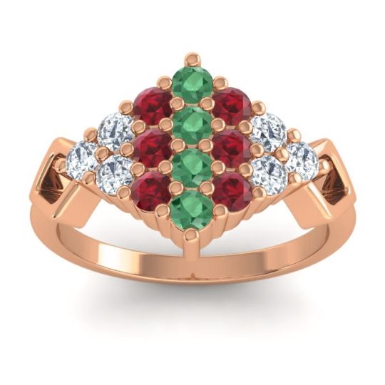 Simple Pave Art Deco Hira Ring