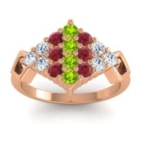 Simple Pave Art Deco Hira Ring