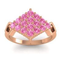 Pink Tourmaline Fashion Ring In 14K Rose Gold – Hira Simple Ring