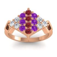 Simple Pave Art Deco Hira Ring