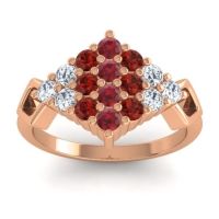 Simple Pave Art Deco Hira Ring
