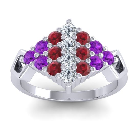 Simple Pave Art Deco Hira Ring