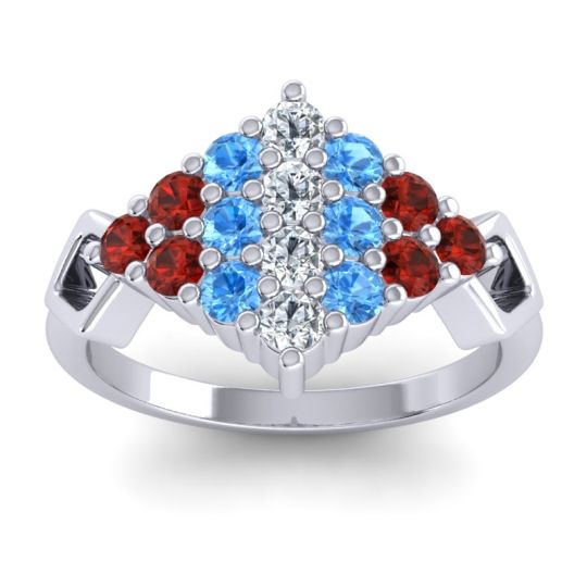 Simple Pave Art Deco Hira Ring