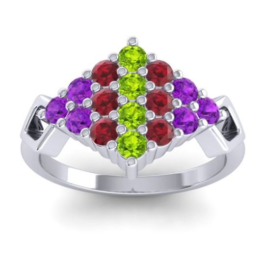 Simple Pave Art Deco Hira Ring