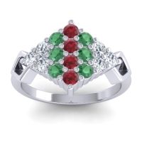 Simple Pave Art Deco Hira Ring