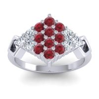 Simple Pave Art Deco Hira Ring