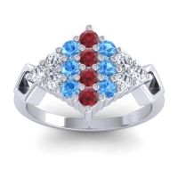 Simple Pave Art Deco Hira Ring