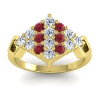 Simple Pave Art Deco Hira Ring