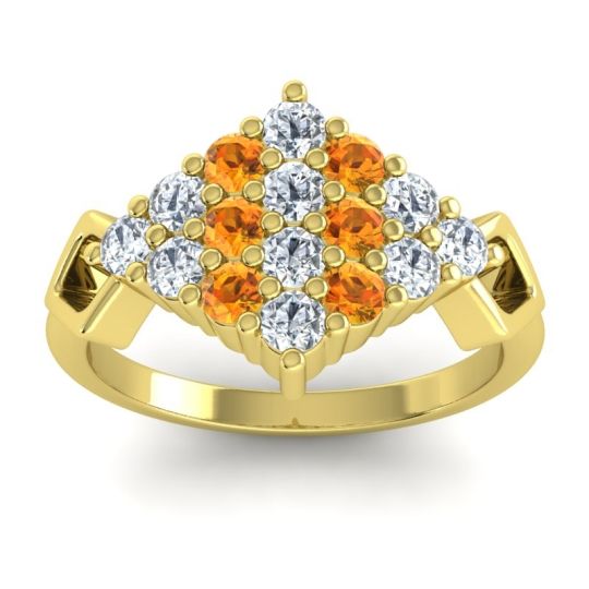 Simple Pave Art Deco Hira Ring