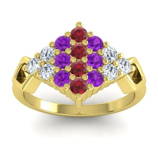 Simple Pave Art Deco Hira Ring