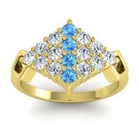 Simple Pave Art Deco Hira Ring