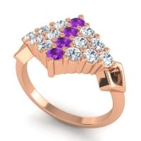 Simple Pave Art Deco Hira Ring