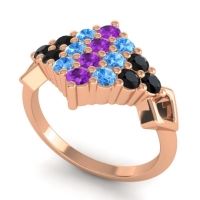 Simple Pave Art Deco Hira Ring