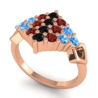 Simple Pave Art Deco Hira Ring