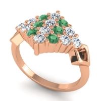 Simple Pave Art Deco Hira Ring