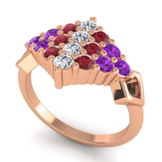 Simple Pave Art Deco Hira Ring