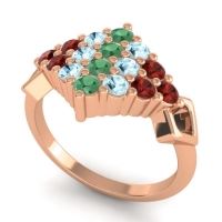 Simple Pave Art Deco Hira Ring