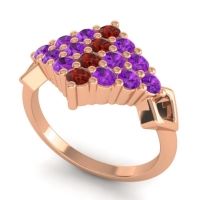 Simple Pave Art Deco Hira Ring