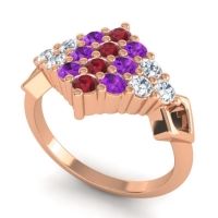 Simple Pave Art Deco Hira Ring