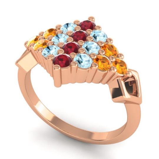 Simple Pave Art Deco Hira Ring