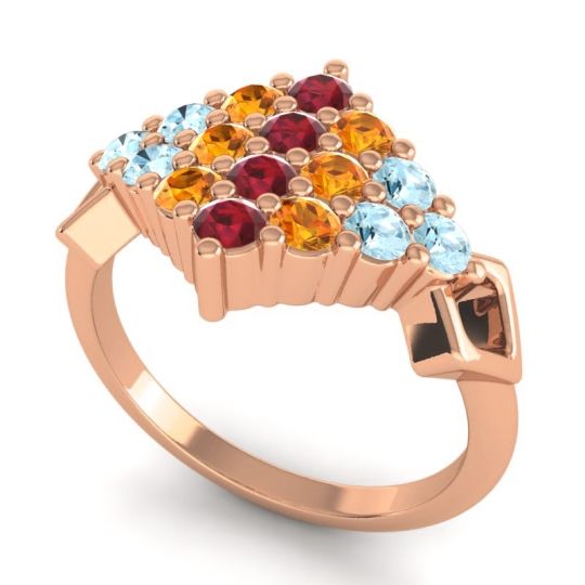 Simple Pave Art Deco Hira Ring